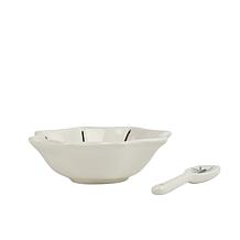 10 Strawberry Street Dip Serving Set, Dip Bowl & Spreader