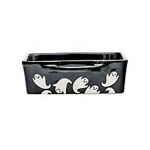 10 Strawberry Street Flying Ghost Bakeware, Rectangle, Black