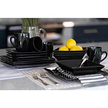 10 Strawberry Street Nova 16-piece Square Dinnerware Set