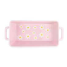 10 Strawberry Street Pink Daisy Polka Dot Loaf Pan