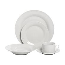 10 Strawberry Street Simply White 45-Piece Round Dinnerware Set