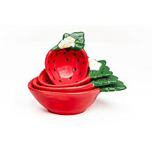 10 Strawberry Street Strawberry Measuring Cups - Set of 4