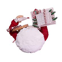10.5" Fabriché Gingerbread Chef Santa