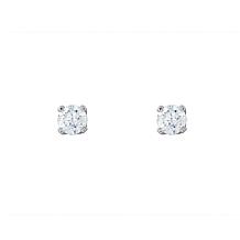 10K Gold .10ctw White Diamond Round Stud Earrings