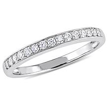 10K White Gold .015ct Diamond Wedding Band Ring