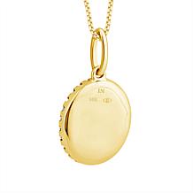 10K Yellow Gold 1/5ctw Diamond Round Fashion Pendant with Chain