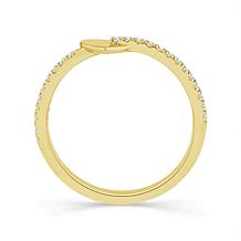 10K Yellow Gold 1/6ctw Diamond 23-Stone Band Ring