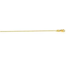 10K Yellow Gold Classic Diamond Cut Cable Chain Necklace