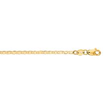 10K Yellow Gold Classic Mariner Bracelet with Lobster Clasp