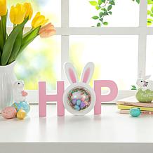 10"L Easter Wooden Hop Table Decor