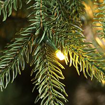 11ft Pre-Lit Green Slim Fir Christmas Tree with Remote