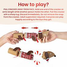 12-Pack Christmas Party Crackers with Dog Design