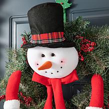 13“ H Christmas Fabric Snowman Ornament