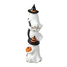 13.00''H Halloween Polyresin Stacked Ghost Table Decor