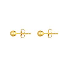 14K 5mm Polished Yellow Gold Ball Stud Earrings