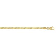 14K Gold 18" Light Gourmette Chain