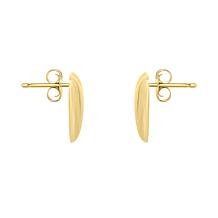 14K Gold Heart Stud Earrings