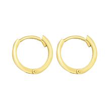 14K Gold Huggie Hoop Earring