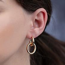 14K Gold Polished Drop Earrings 