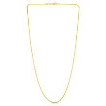 14K Yellow Gold 1.5mm Sparkle Chain Necklace | HSN