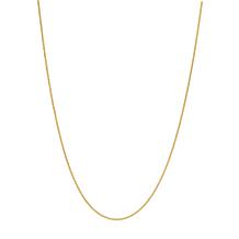 14K Yellow Gold 1mm Wheat Chain Necklace - 20"