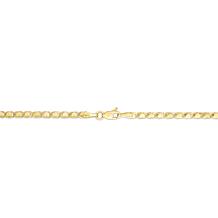 14K Yellow Gold Polished 3mm Heart 10" Anklet