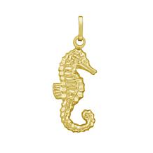 14K Yellow Gold Polished Seahorse Pendant
