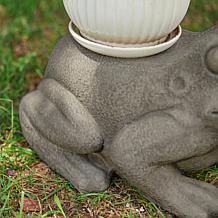 15.25"L MGO Snail Garden Statue or Planter Stand