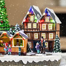 15.25"L Oversized Resin Lighted Christmas Village Decor