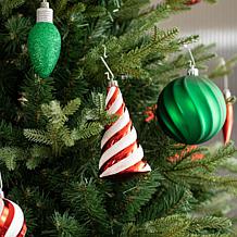 160ct Christmas Whimsical Red & Green Deluxe Shatterproof Ornaments