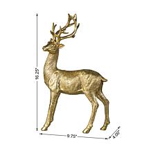 16.25" H Resin Christmas Reindeer Table Decor