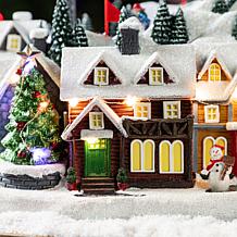 16"H Christmas Oversized Resin Lighted Table Village Decor