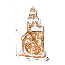 17.75"H Christmas Lighted Resin Table Decor