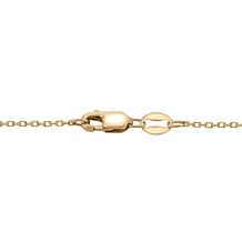 18" 14K Gold 3.5-4.5mm Cultured Freshwater Pearl Cross Necklace