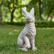18"H MGO Sitting Rabbit Garden Statue