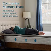 2” Bamboo Charcoal and Gel Memory Foam Mattress Topper, Twin XL