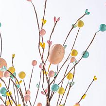 2-Piece 28" Easter Picks with Pastel Berries and Eggs