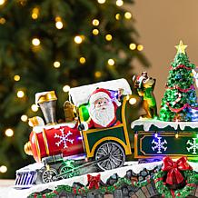 20" Lighted Christmas Resin Village with Music and Animation