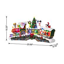 20" Lighted Christmas Resin Village with Music and Animation