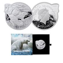 2022 Solomon Islands Limited Edition Killer Whale 2 oz. Silver $5