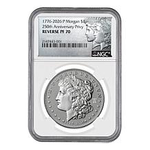 2026 ANACS Morgan Dollar & Peace Dollar Reverse Proof NGC 70 Coin Set
