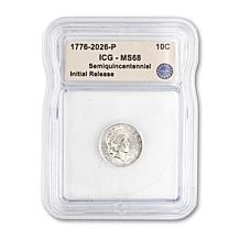 2026 MS68 ICG P- & D-Mint Initial Release Dual-Date Liberty Dimes 