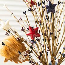 21" Patriotic Highland Cow Table Tree