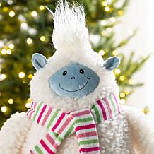 21.75"H Christmas Fabric Standing Yeti Decoration