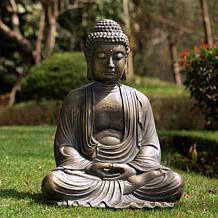 22.75"H MGO Meditating Buddha Statue