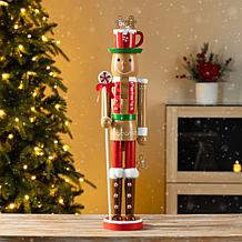 24" Wooden Gingerbread Man Nutcracker Christmas Decor