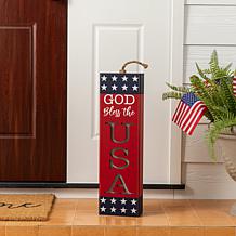 24.75"H Patriotic Firecracker Porch Decor with Lights