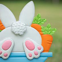 24"H Easter Metal Wheel Barrow Yard Stake - Two Function