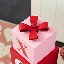 25" Solid Wood Valentine's Boxed Porch Decor