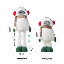 29" Plush Christmas Yeti with Adjustable Legs